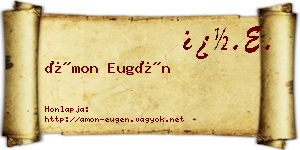 Ámon Eugén névjegykártya